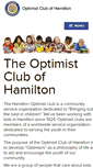 Mobile Screenshot of optimistclubofhamilton.org