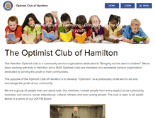 Tablet Screenshot of optimistclubofhamilton.org